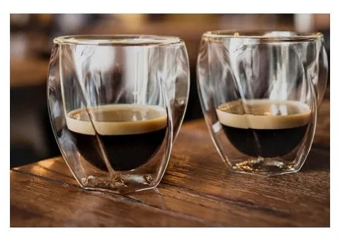 Duplafalú bögre szett cappucinóhoz, 2 db-os 250 ml Cristallo – Vialli Design