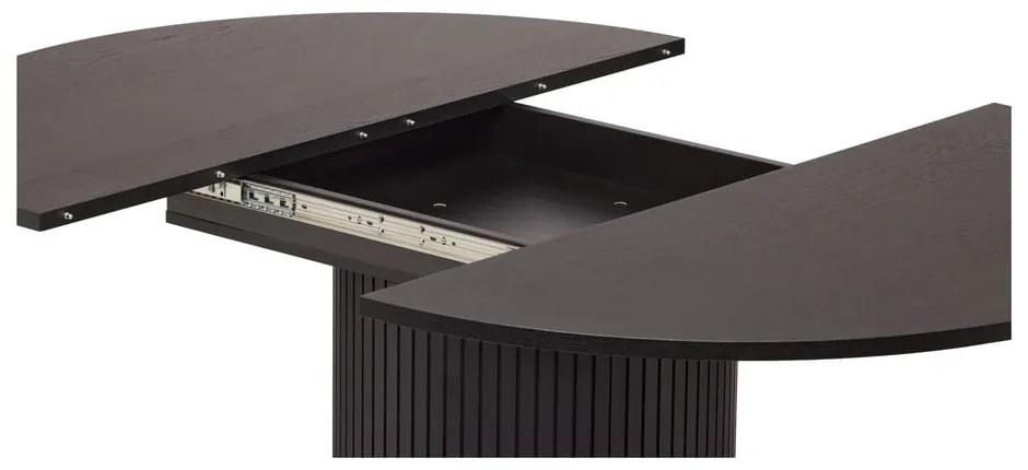 Kerek bővíthető étkezőasztal tölgyfa dekorral ø 115 cm Malaga – Bonami Selection
