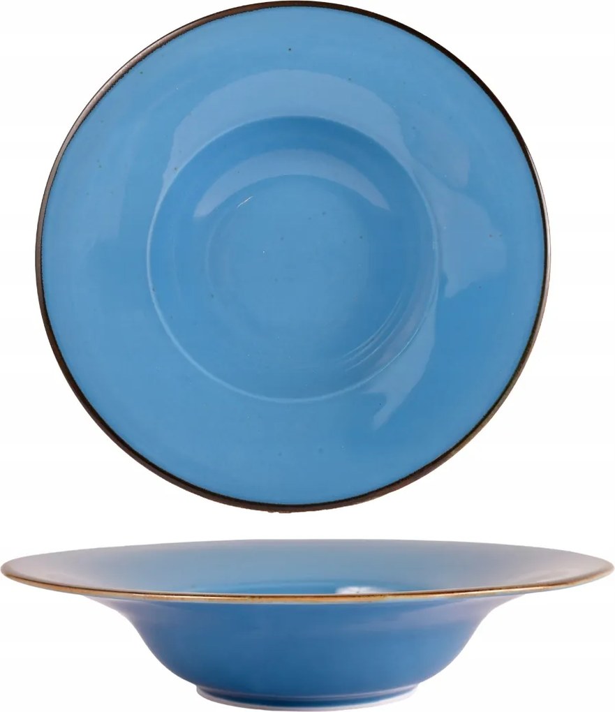 Tésztatál pasztához 28 cm Bogucice Rustic Blue porcelán
