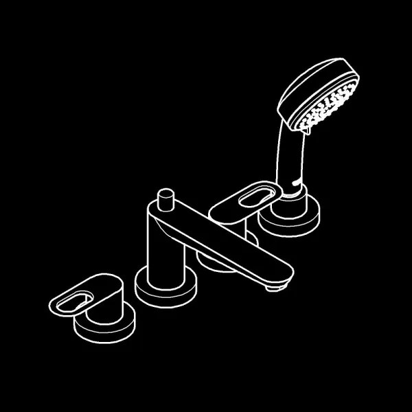 GROHE 2511900A - BAULOOP kádcsaptelep DN 20, fényes króm