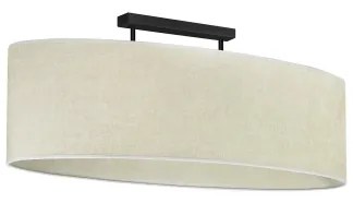 Duolla - Felületre szerelhető csillár OVAL 2xE27/15W/230V szürke