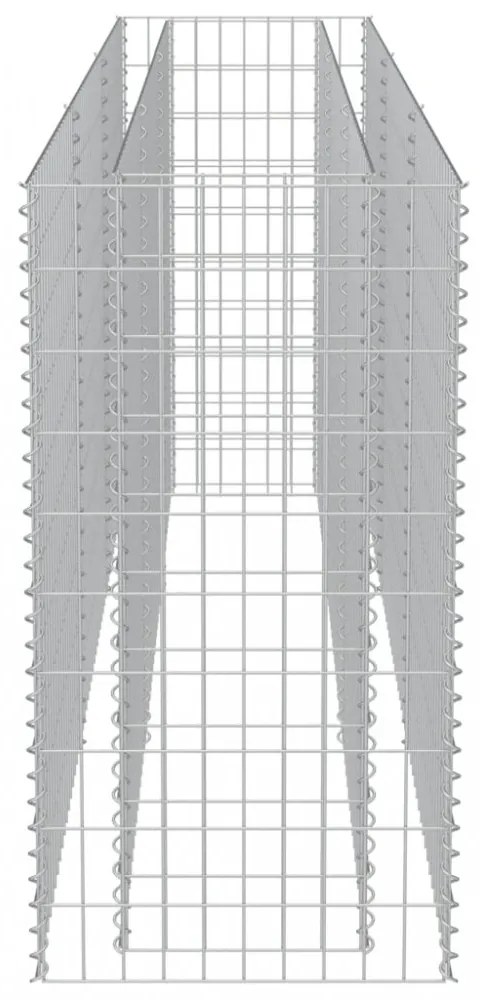 horganyzott acél gabion magaságyás 270 x 50 x 100 cm
