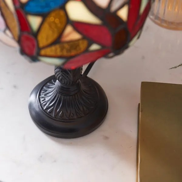 Endon 64246 - Tiffany LORETTE asztali lámpa 1xE14/40W/230V, átm. 15 cm