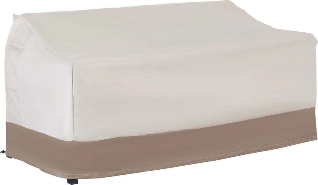 Outsunny Védőhuzat 2-3 Személyes Kültéri Padhoz, Vízhatlan Bútordarab Védő Huzat, Kerti Védelem Eső és Nap Ellen 152x87x59/79cm 600D Oxford Anyagból |