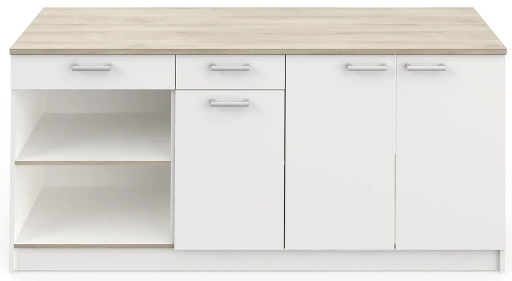 Konyhaszekrény COOKING tölgy/fehér