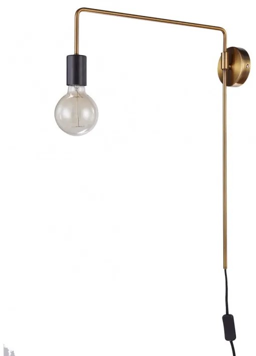 Italux MONIQ MB-BR1721402-W1-G Fali lámpa 1x60W/E27