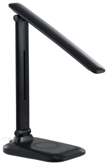 Immax 09106L - LUMI dimmelhető LED asztali lámpa vezeték nélküli Qi töltéssel LED/7W/230V fekete