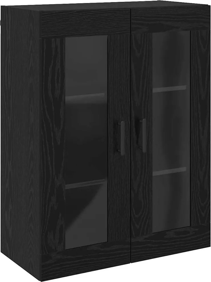 vidaXL Széf Fekete tölgy 69,5 x 34 x 90 cm Faanyag