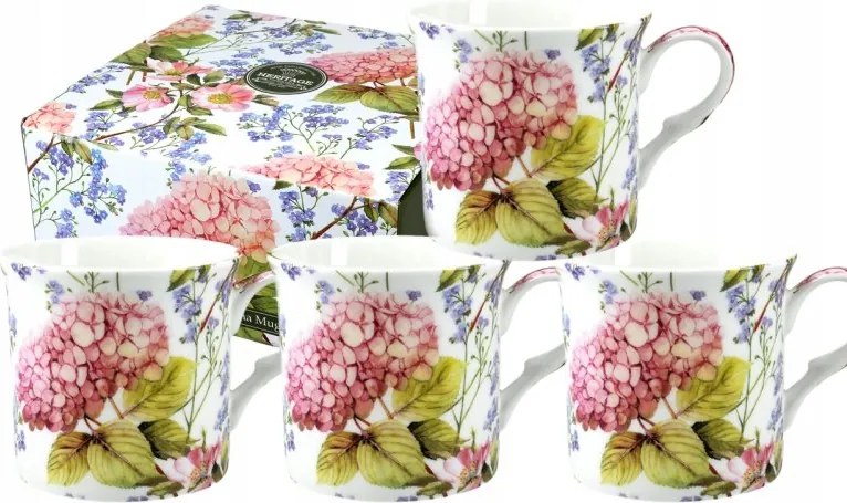 Csodálatos 4 db-os Midsummer porcelán bögre szett 295ml