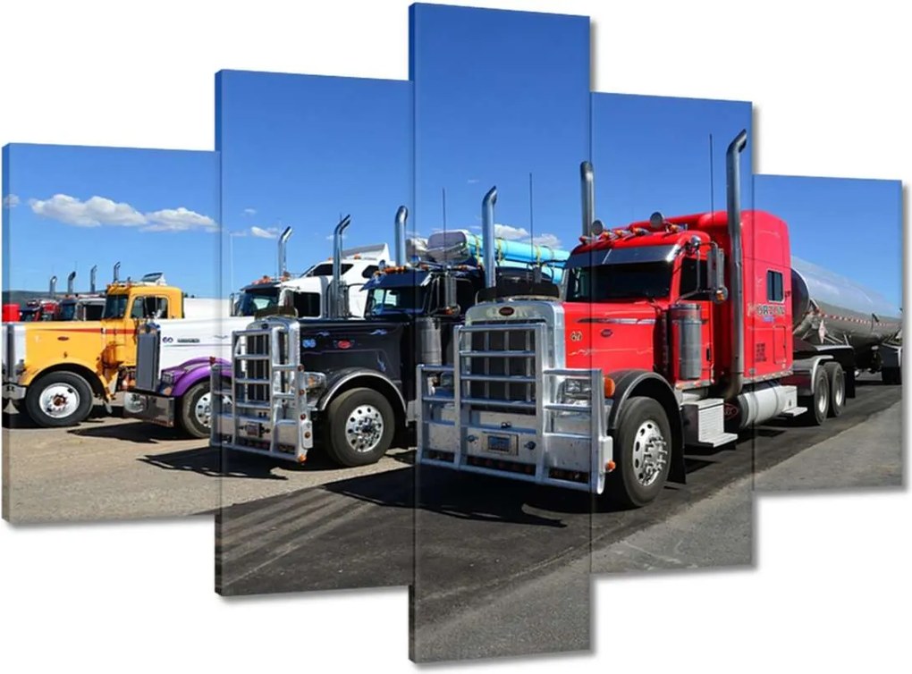 Festmények 150x105 Amerikai teherautók