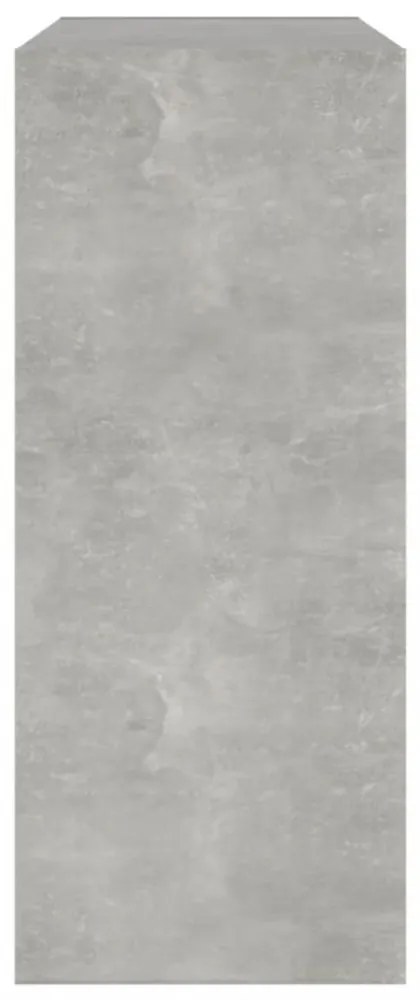 betonszürke térelválasztó könyvszekrény 80 x 30 x 72 cm