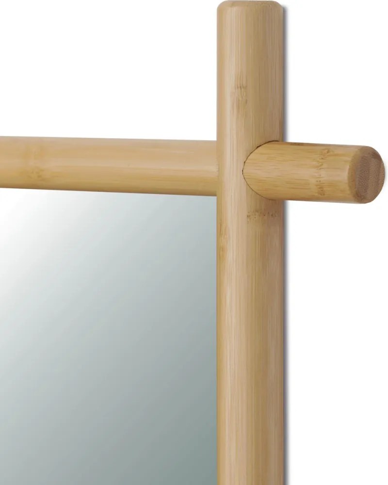 Fali tükör bambuszból, natúr színben AZR-B027