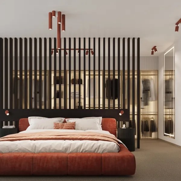 Sollux SL.1625 - Spotlámpa KARBON 1xGU10/10W/230V 10 cm piros