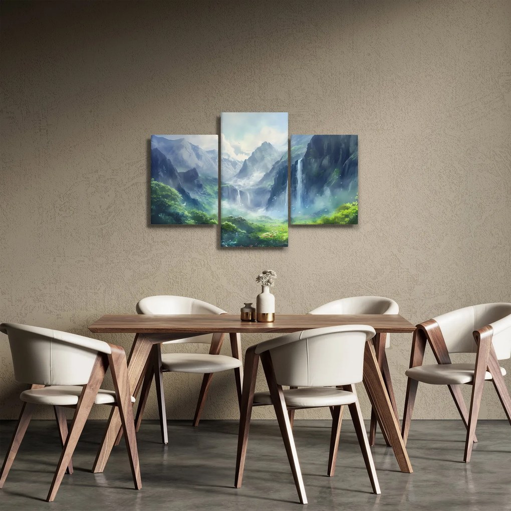 Kép - Vízesések völgye (90x60 cm)