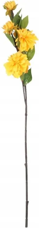 Dália Virág Mesterséges Ág Sárga Karácsonyi Kiegészítő Kompozíció 93 cm