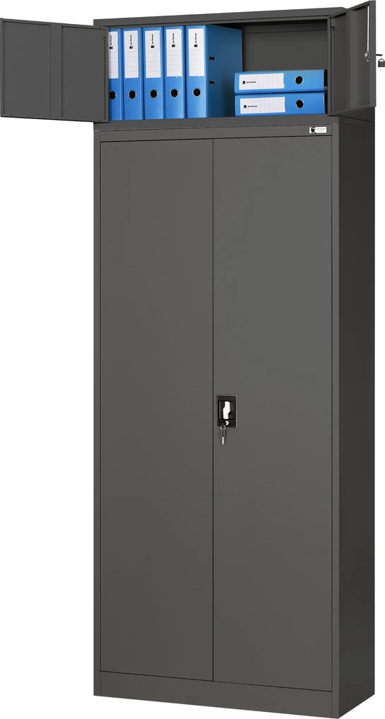Szekrényre szerelhető felépítmény, antracit, 900x380x400 mm: EWA