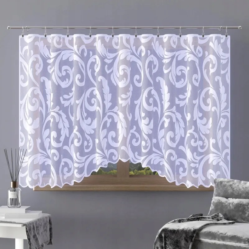 Adianta kész jacquard függöny A087 300x170 cm fehér
