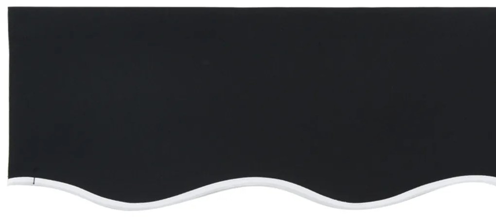 Napellenző Valance 4.5 m Keretre Fekete 4.3x0.2 m