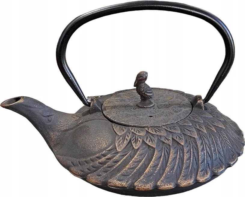 Öntöttvas Vízforraló Pelikán Szűrővel Teához Ajándék Barátnőnek 0,8 L