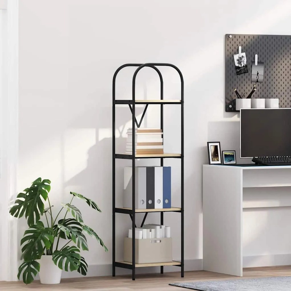 Könyvespolc sonoma tölgy 40 x 30 x 146 cm Faanyag