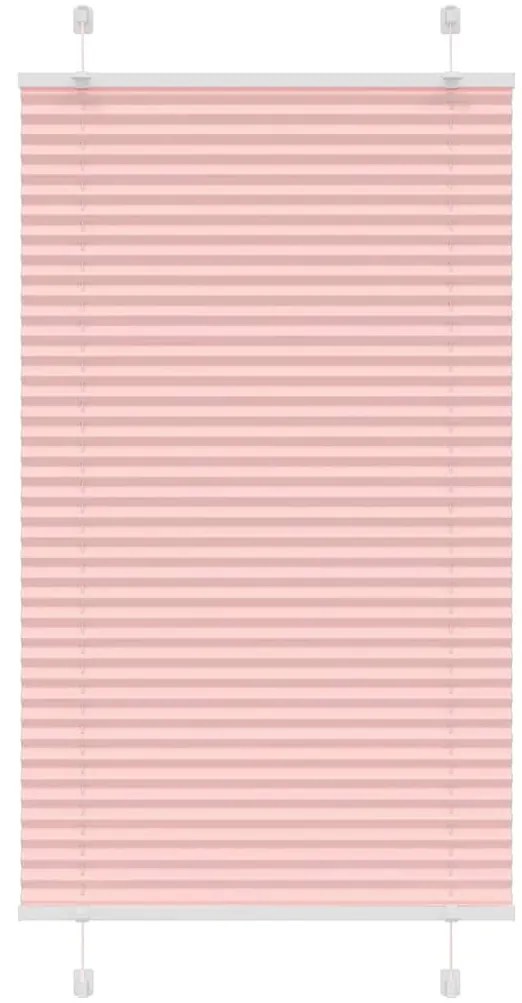 pliszírozott redőny rózsaszín 80x150 cm szövetszélesség 79,4 cm