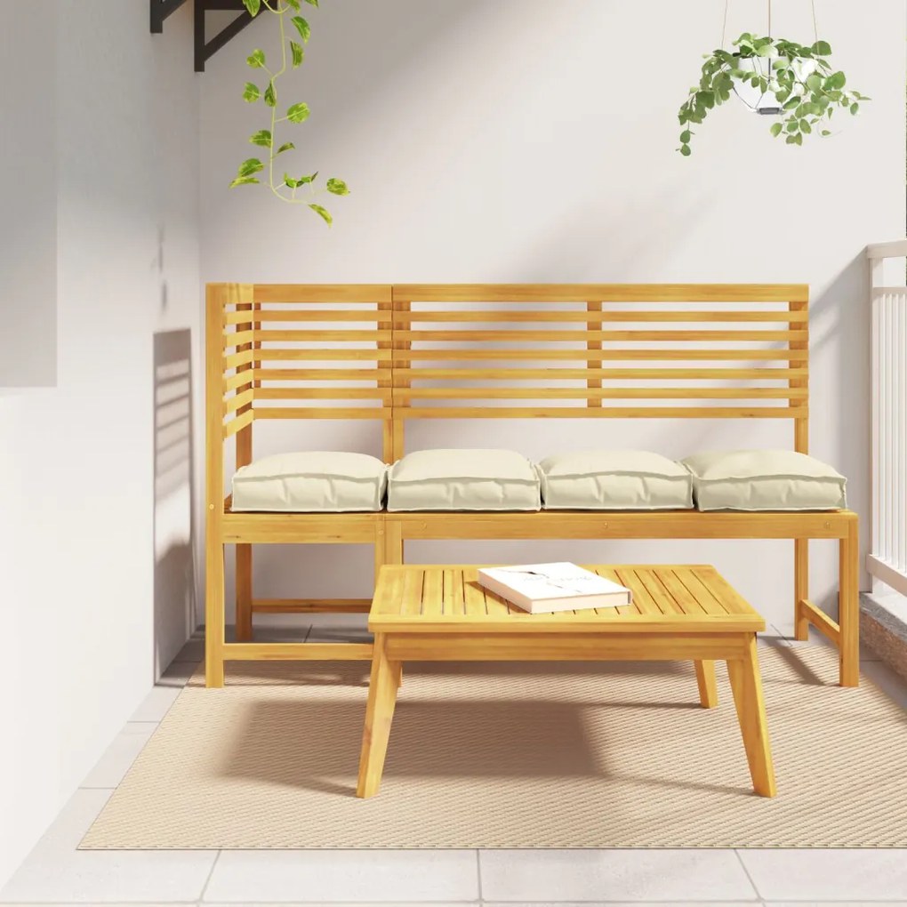 Raklap Párnák 4 db-os Krém 40x40x8 cm Oxford anyag