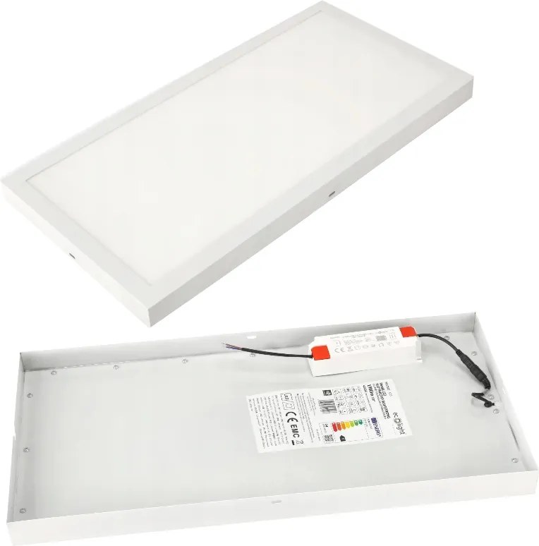 Led panel Falra szerelhető Fehér 60x30cm 24W 4000K Irodai lámpa Folyosó