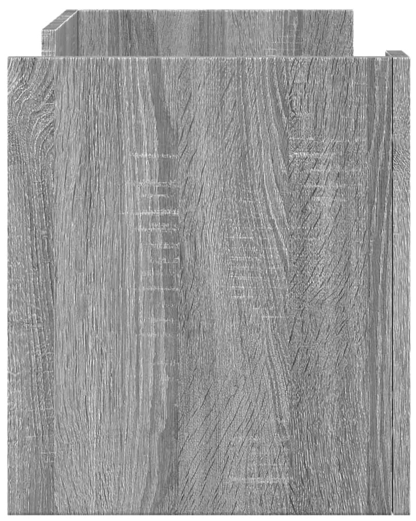 szürke sonoma színű szerelt fa TV-szekrény 80 x 35 x 40 cm
