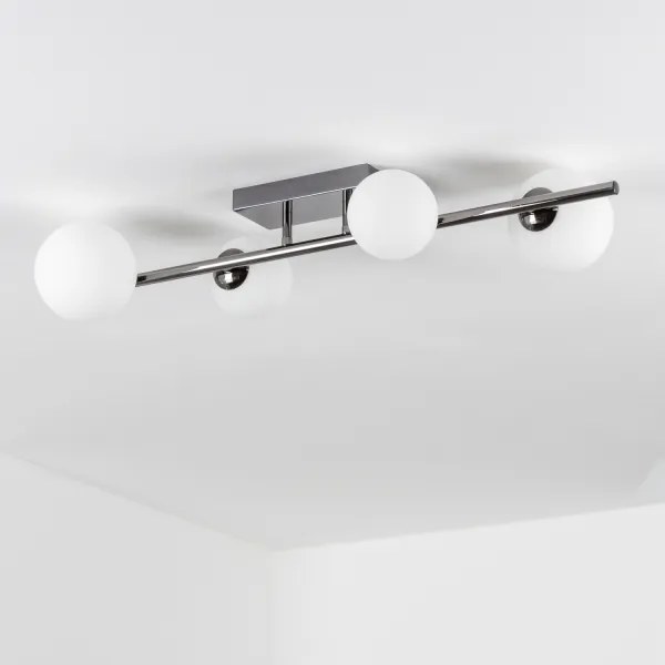 Brilagi - LED felületre szerelhető csillár MILLA 4xG9/3W/230V fekete króm/fehér