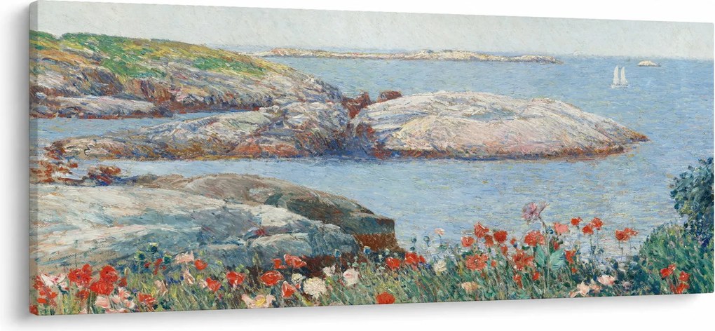 Kép - Childe Hassam, Poppies,  Isles of Shoals, reprodukciók (120x50 cm)