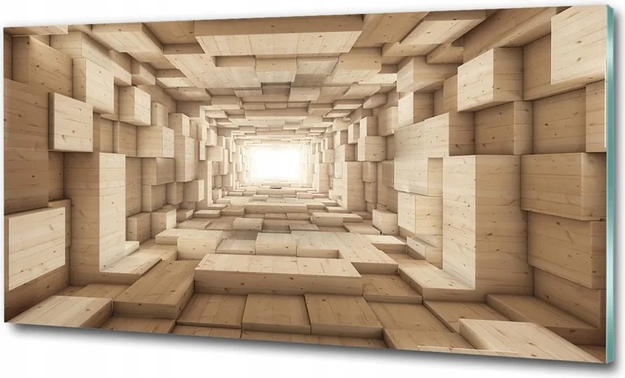 Fotótapéta üveg falra Fa alagút 125x50