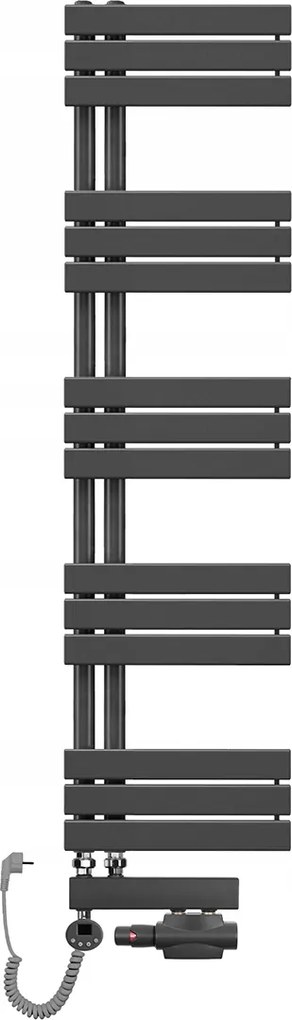 Sophia 1510x400 antracit létra fürdőszobai víz-elektromos radiátor