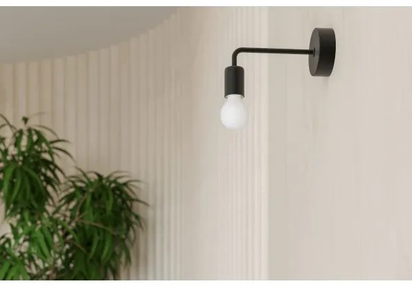 Sollux SL.1449 - Fali lámpa NORAH 1xE27/15W/230V fekete