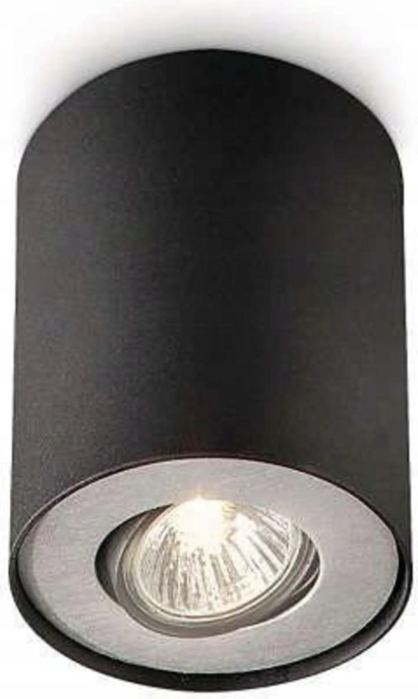 Philips Pillar spot mennyezeti lámpa 1xGU10 fekete, forgatható, fém