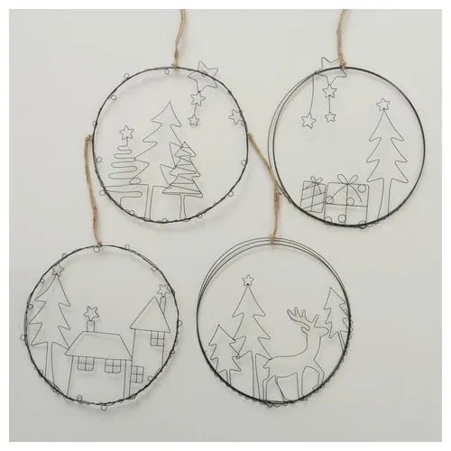 Gerda 4 db-os karácsonyi függődísz készlet - Boltze