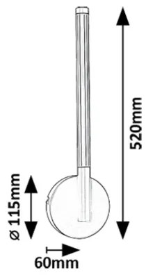 Rabalux 71167 - LED fali lámpa NIVARO LED/6W/230V