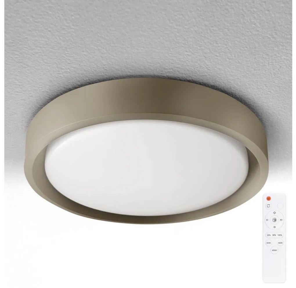 Brilagi - fényerőszabályozható LED lámpatest MATTEO LED/60W/230V 3000-6500K átm. 51,5 cm taupe + távirányítóval