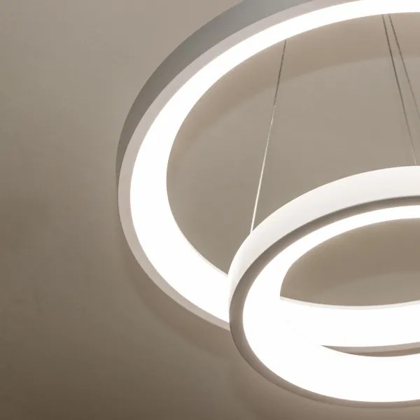 Brilagi - LED dimmelhető csillár kábellel FALCON SLIM LED/68W/230V Ø 50 cm fehér + távirányító