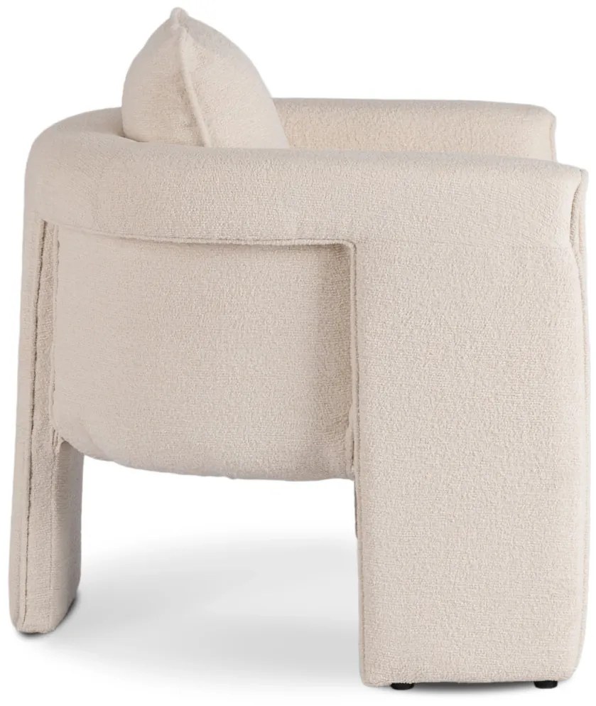 Designer Krém Bouclé Szövet Kárpitozással. GALA