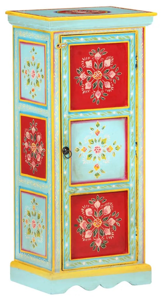 kézzel festett tömör mangófa tálaló 40 x 30 x 90 cm