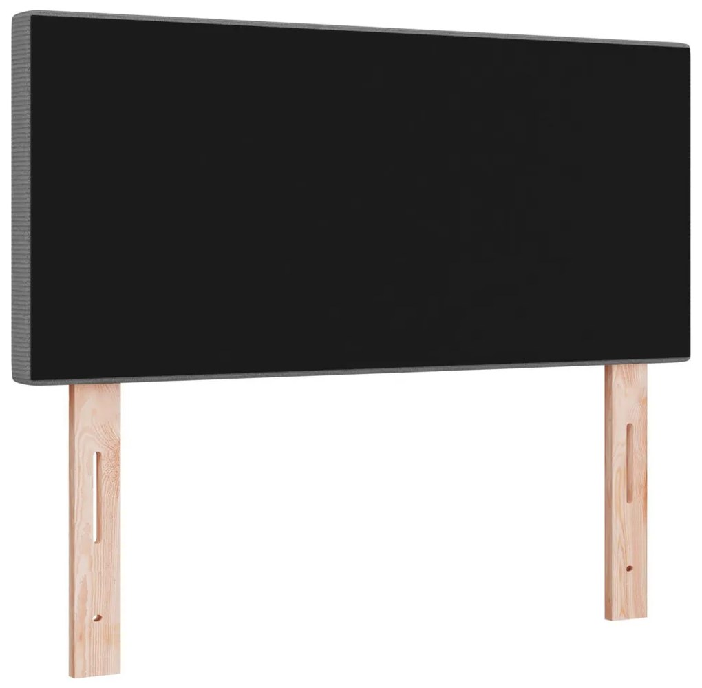 Fejtámla Egyszerű Design Világosszürke 90 cm Bársonyos Szövet