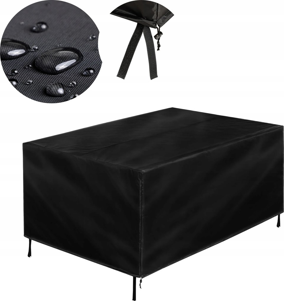 Vízálló kerti bútor huzat UV-álló vendéglátó asztalhoz 315x160