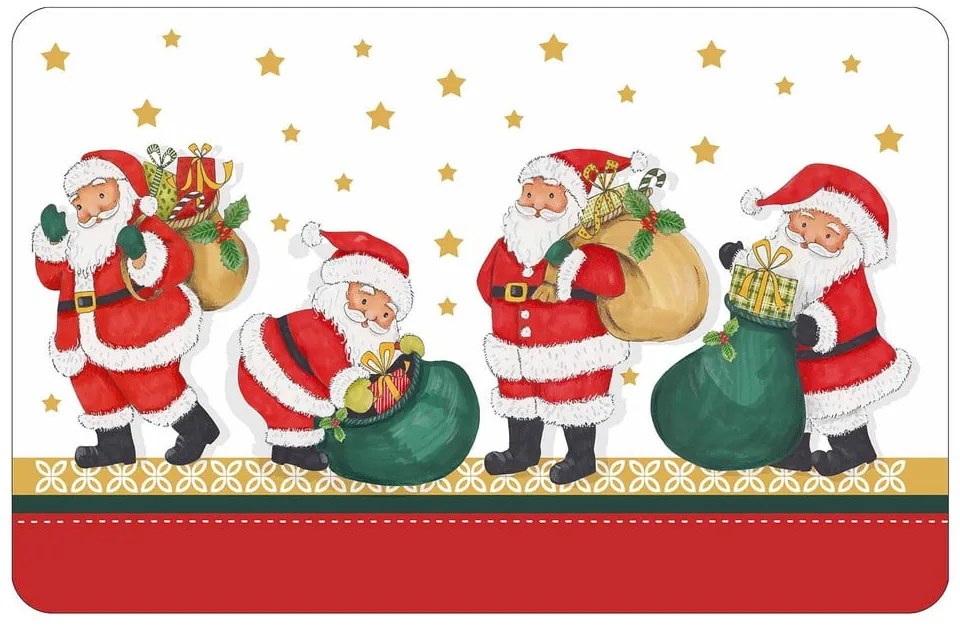 Műanyag tányéralátét karácsonyi mintával 28,5x44 cm Tradition – douceur d'intérieur