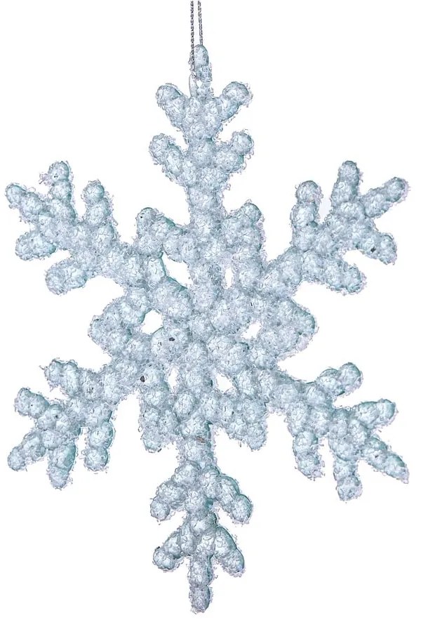 Üveg karácsonyfadísz ø 6 cm Snowflake – Dakls