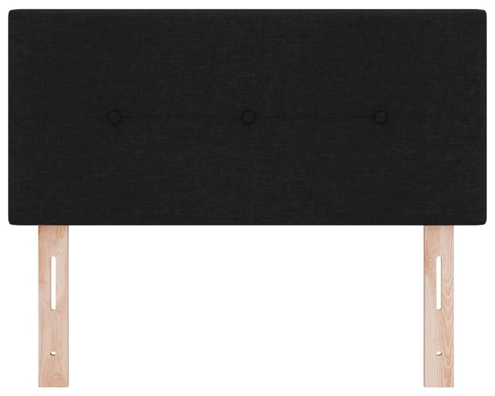 Fejtámla Gombos Bútorszövet Fekete 90 cm