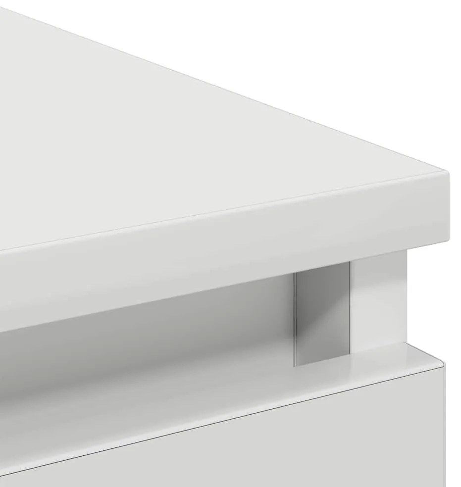 fehér szerelt fa tálalóasztal 100x35x99 cm