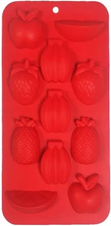 Szilikon jégforma gyümölcs forma jégkockákhoz és desszertekhez rugalmas
