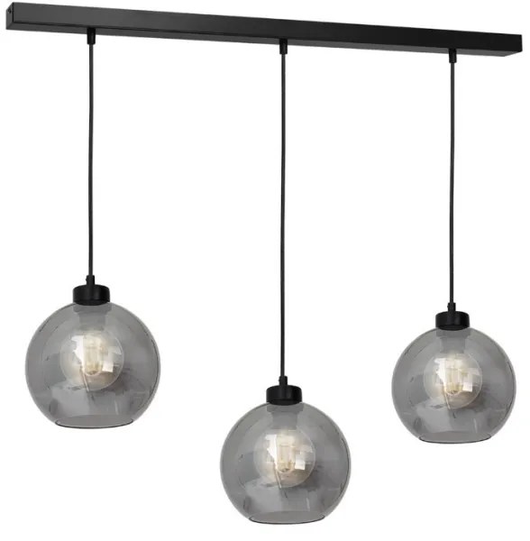 Univerzális SOFIA E27 pótüveg, 20 cm átmérő, füstös fekete