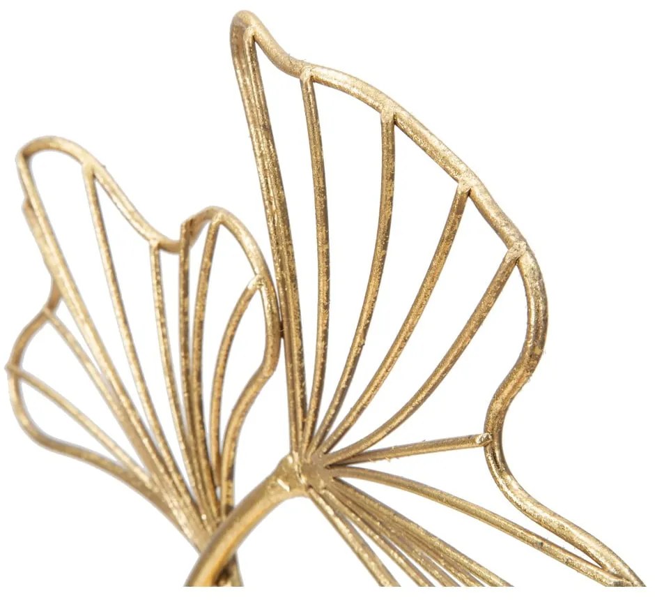 Leaf Glam aranyszínű dekoráció, magasság 35 cm - Mauro Ferretti