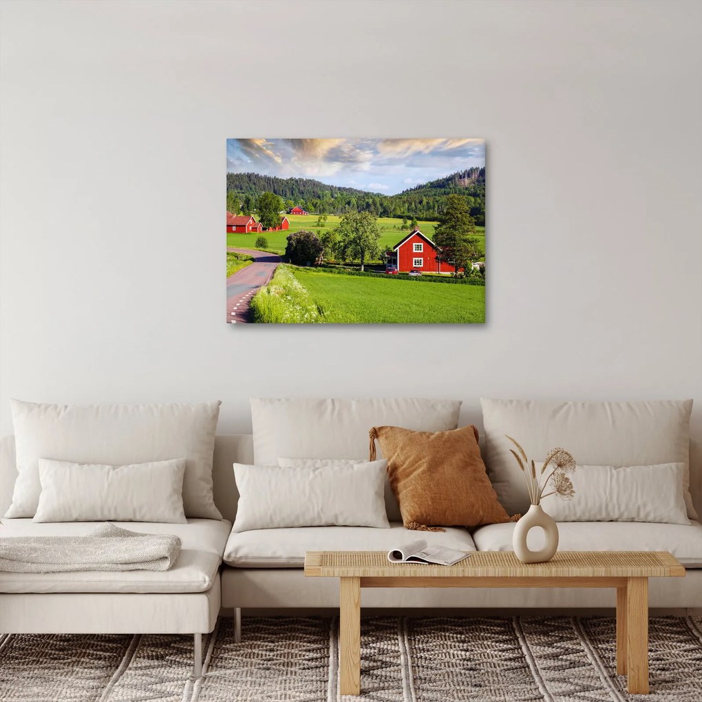 Vidéki kép (70x50 cm)